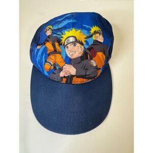 Naruto Shippuden SnapBack Hat Anime Blue Baseball Cap Adjustable One‎ Size Kids